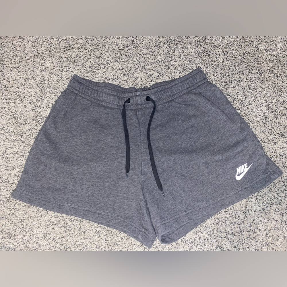 Women’s Grey Nike Sweat Shorts, Size Medium.